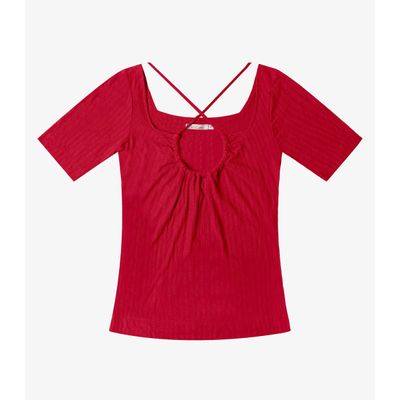 Blusa Feminina Com Amarração Endless Vermelho GG / Vermelho