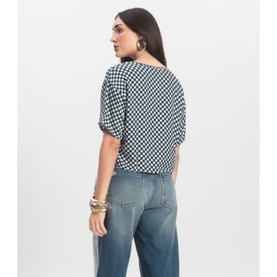 Blusa Feminina Estampada Infinita Cor Verde M / Verde