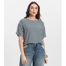 Blusa Feminina Estampada Infinita Cor Verde