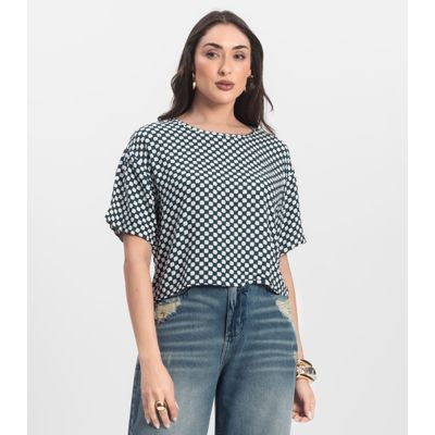 Blusa Feminina Estampada Infinita Cor Verde M / Verde