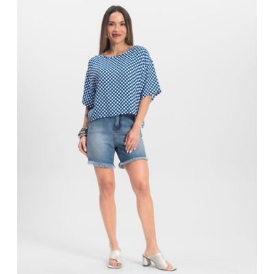 Blusa Feminina Estampada Infinita Cor Azul M / Azul