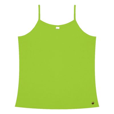 Blusa de Alça Feminina Viscotorcion Básica Rovitex Verde GG / Verde