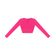 Blusa Cropped Juvenil Manga Longa Minty Rosa 18 / Rosa