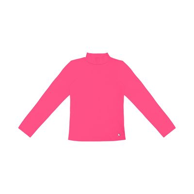 Blusa Feminina Cotton Gola Alta Básica Rovitex Rosa G / Rosa