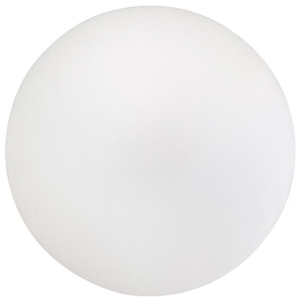 Assento Redondo Banqueta Cadeira Estofados Poltronas H02 Corino Branco 25 cm - Lyam Decor