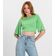 Blusa De Ribana Canelada Feminina Endless Verde G / Verde