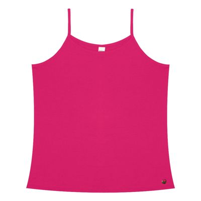 Blusa de Alça Feminina Viscotorcion Básica Rovitex Rosa P / Rosa