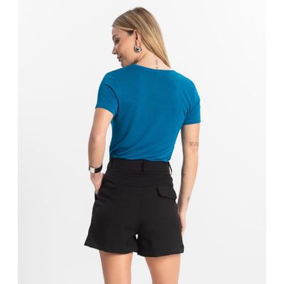 Blusa Feminina Básica Visco Tricot Rovitex Azul G / Azul