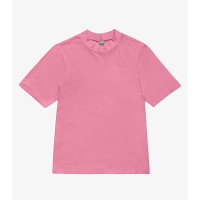Blusa Feminina Básica em Malha Visco Rovitex Rosa G / Rosa