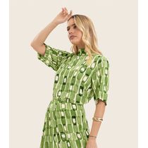 Blusa Feminina Estampada Gola Alta Endless Verde