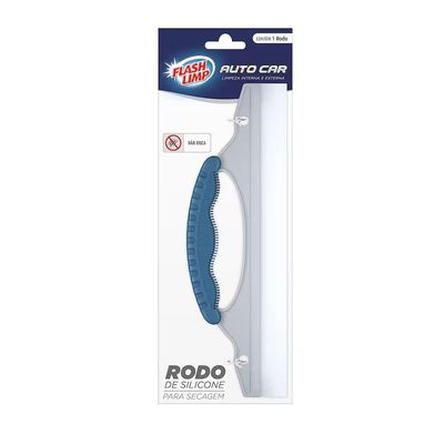 Rodo de Silicone Automotivo Azul Anatômico Flash Limp Azul