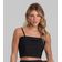 Blusa Cropped Feminina De Alça Regulável Dianna Preto P / Preto