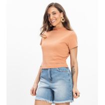 Blusa em Ribana Feminina Endless Marrom