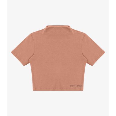 Blusa em Ribana Feminina Endless Marrom G / Marrom