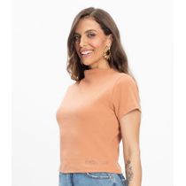 Blusa em Ribana Feminina Endless Marrom