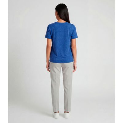 Blusa Feminina Básica Infinita Cor Azul M / Azul