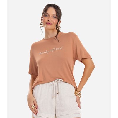 Blusa Feminina  Visco Tricot Rovitex Marrom P / Marrom