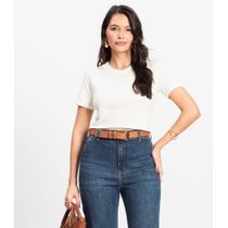 Blusa Básica Feminina Cotton Leve Rovitex Bege
