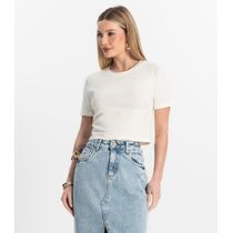 Blusa Básica Feminina Cotton Leve Rovitex Bege