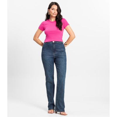 Blusa Cropped Ribana Básica Rovitex Rosa M / Rosa