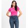 Blusa Cropped Ribana Básica Rovitex Rosa P / Rosa