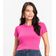 Blusa Cropped Ribana Básica Rovitex Rosa P / Rosa