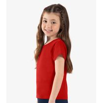 Blusa Básica Infantil Cotton Leve Rovi Kids Vermelho