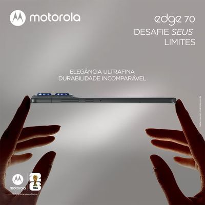 Smartphone Edge 70 6.7 Polegadas 512GB 5G Câmera Dupla 50MP Motorola Cinza