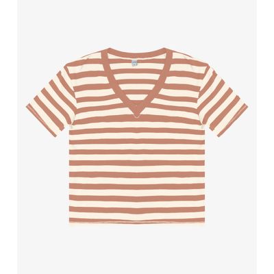 Blusa Feminina em Ribana de Viscose Rovitex Marrom P / Marrom