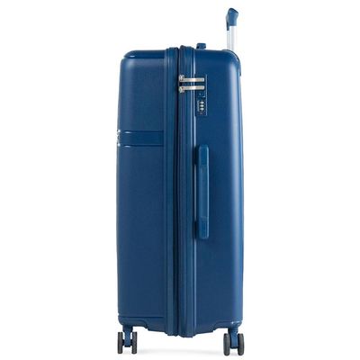 Mala de Viagem Grande 32kg Polipropileno 4 Rodas Santiago Azul G / Azul
