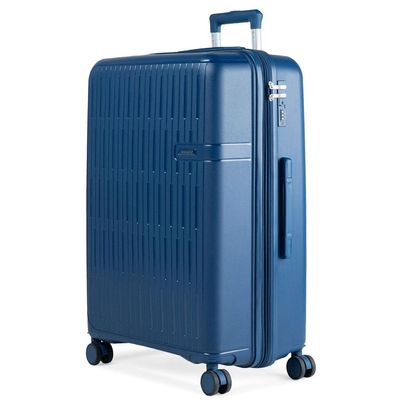 Mala de Viagem Grande 32kg Polipropileno 4 Rodas Santiago Azul G / Azul