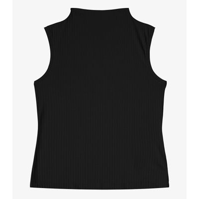 Blusa em Ribana Canelada Rovitex Preto GG / Preto