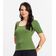 Blusa em Ribana Canelada Rovitex Verde GG / Verde