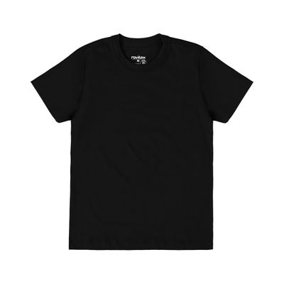 Blusa Básica Infantil Cotton Leve Rovi Kids Preto 12 / Preto