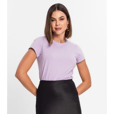 Blusa Feminina Cotton Leve Básica Rovitex Roxo M / Roxo