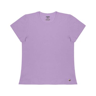 Blusa Feminina Cotton Leve Básica Rovitex Roxo M / Roxo