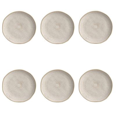 Conjunto De Pratos De Sobremesa 06 Peças Orgânico Latte Porto Brasil