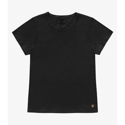 Blusa Feminina Cotton Leve Básica Rovitex Preto GG / Preto