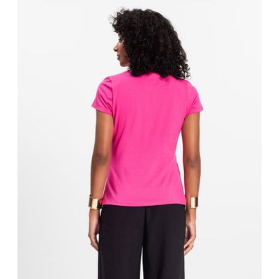 Blusa Feminina Cotton Leve Básica Rovitex Rosa GG / Rosa