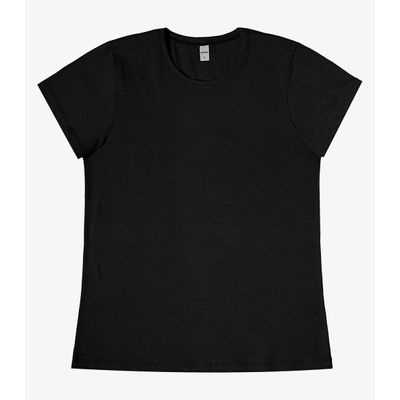 Blusa Feminina Cotton Leve Básica Rovitex Preto P / Preto