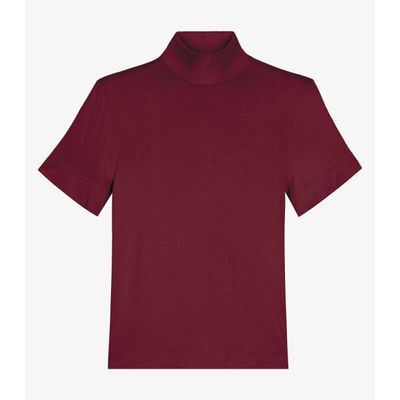 Blusa Feminina Gola Alta ViscoTrico Básica Endless Vermelho G / Vermelho