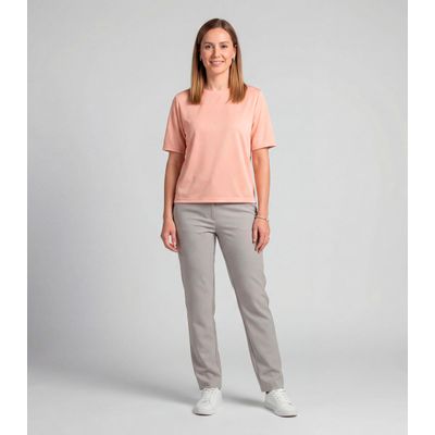 Blusa Feminina 100% Poliéster Básica Infinita Cor Rosa P / Rosa