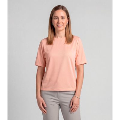 Blusa Feminina 100% Poliéster Básica Infinita Cor Rosa P / Rosa