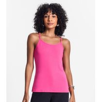 Blusa de Alça Feminina Viscotorcion Básica Rovitex Rosa