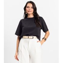 Blusa Feminina em Twill Cey Rovitex Preto