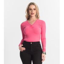 Blusa Feminina Canelada Select Rosa
