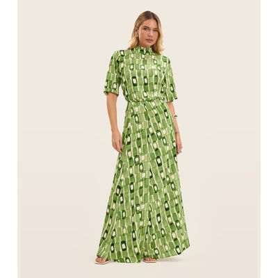 Blusa Feminina Estampada Gola Alta Endless Verde P / Verde