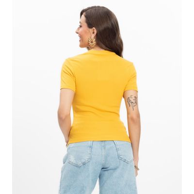 Blusa Feminina Em Ribana Endless Amarelo G / Amarelo