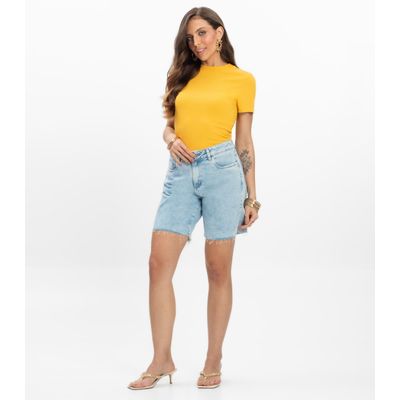 Blusa Feminina Em Ribana Endless Amarelo GG / Amarelo