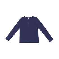 Blusa Feminina Com Botões Manga Longa Rovitex Azul